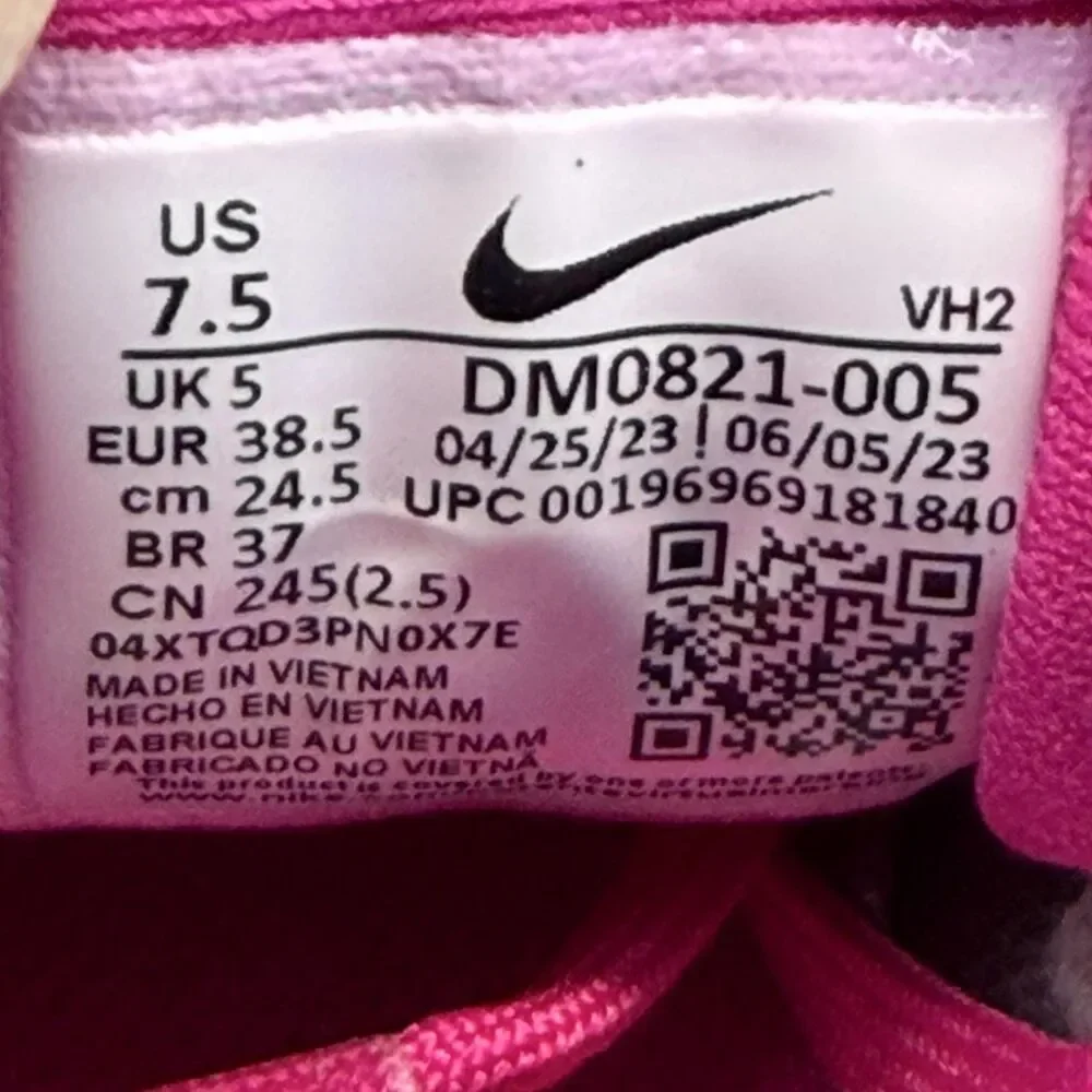 Nike Juniper Trail Shoes Womens Size 7.5 Pink Navy Running Sneakers DM0821-005